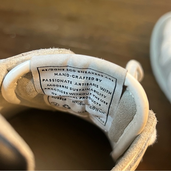 Re/Done 80’s Basketball Low Top Sneakers 6 - Picture 8 of 9